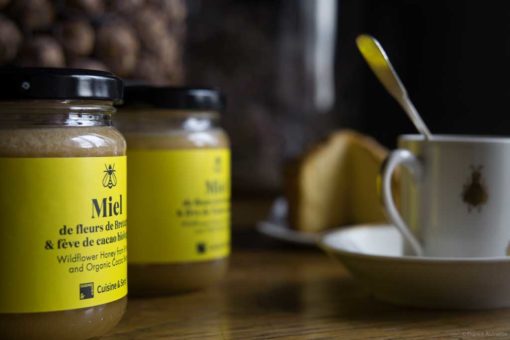 Miel fleurs de Bretagne et fève de cacao biologique