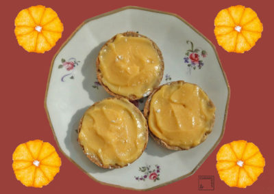 Tartelettes sarrazin à la mandarine givrée